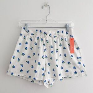 Colsie Blueberry Print Cotton Boxer Pajama Shorts NWT Women's Size Small
